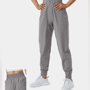 High Waisted Elastic Waistband Casual Joggers